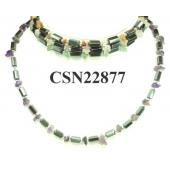 Semi precious Stone Hematite Beads Chain Choker Fashion Women Necklace